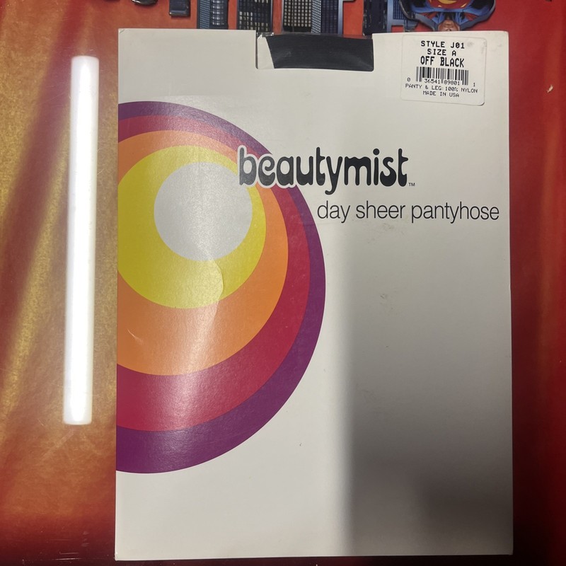 2 PKS of BeautyMist Day Sheer Grey Hosiery Nylon Pantyhose Sealed Size A Vintage