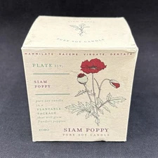 Kobo Pure Soy Candle Siam Poppy Plantable Package Will Grow Flanders Poppies