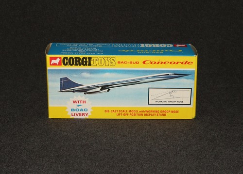 Avión Corgi #650 años 60 Concord Concorde British Airways primera emisión caja en caja - Imagen 6 de 10