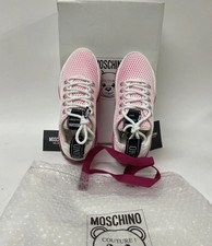 Moschino Couture Milano Bubble Sneaker Shoe Pink And White New Size 9bolla30