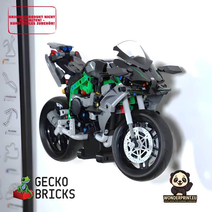 Wandhalterung Display Stand passt für LEGO® Technic Kawasaki Ninja H2R 42170