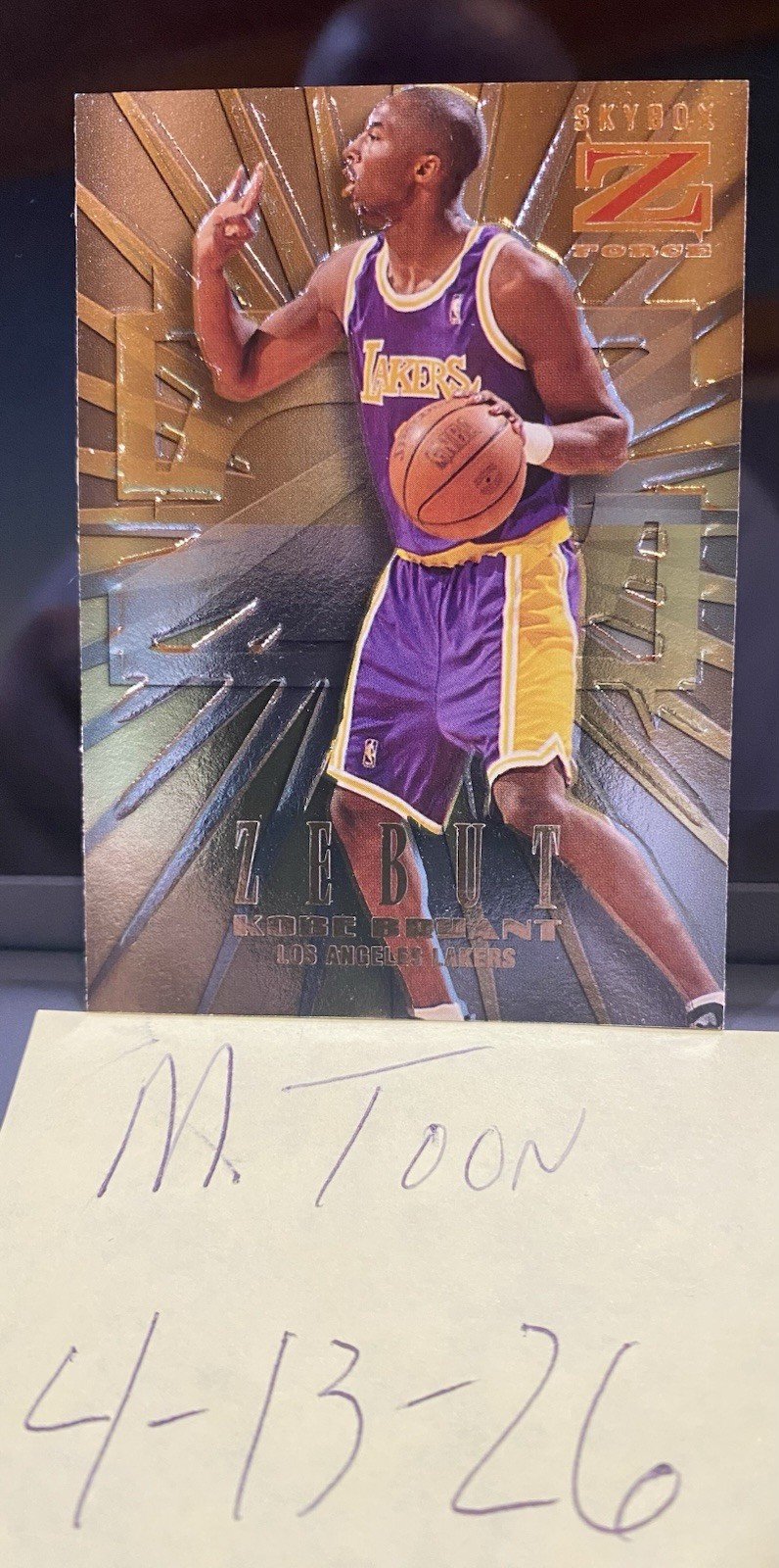 1996-97 Skybox Z Force - Zebut Kobe Bryant #3 (RC)