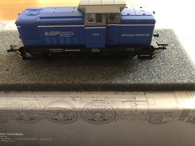 TT Spur neuwertige schöne Diesellokomotive Top V 60 08 EGP 96160 Tillig OVP