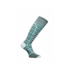 Ski Socks Eurosock Unisex Silver Light Ski Socks, Grey/Jade, X-Small