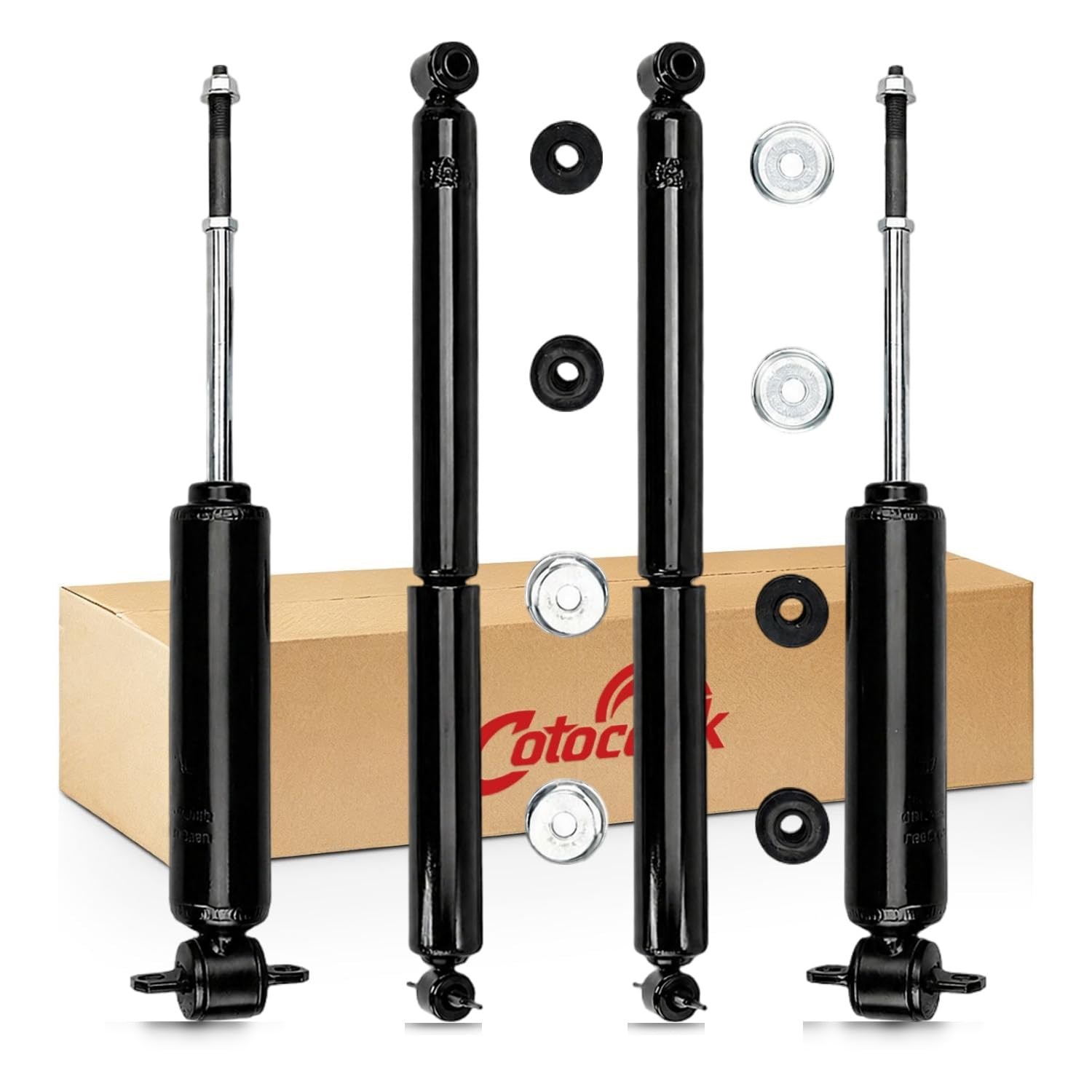 (4 Pieces) Front and Rear Struts Complete Assembly