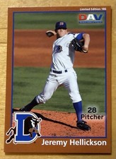 2010 DAV Jeremy Hellickson Durham Bulls Limited Edition Mint