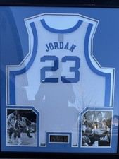 Framed Michael Jordan Autographed UNC North Carolina Jersey UDA Authenticated