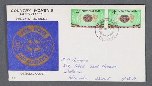 MayfairStamps New Zealand FDC 1971 Pari Country Women's Institutes First Day Cov