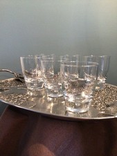 VTG 6 Bormioli Rocco 8.75 oz Double Old Fashioned Suspended Bubble in Base Luna