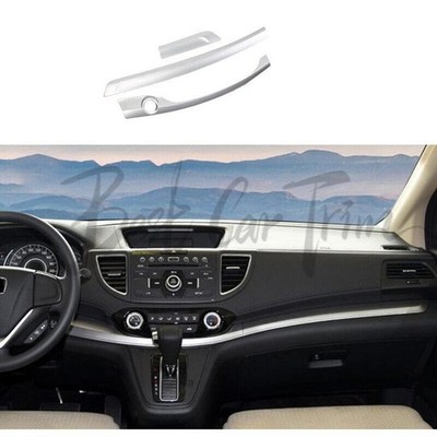 For Honda CRV CR-V 2012-2016 Central Console Matte Silver Instrument Strip Trim