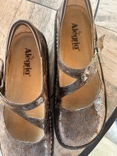 Alegria JIL 562 Brown Paisley Print Mary Jane Comfort Shoes Size 40