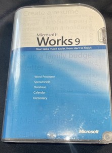 Microsoft Works 9 for PC CIB CD+Manual 2007