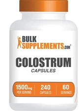 Bovine Colostrum Capsules 240 Count Nutritional Supplement For Health And Wel...
