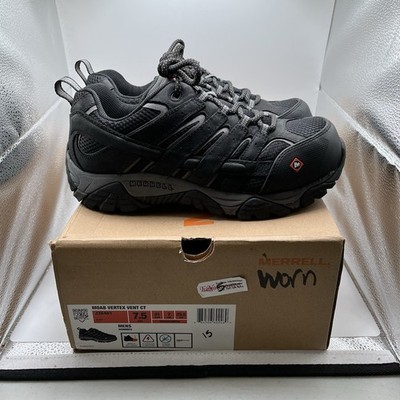 EUC Merrell Men's J36461 Moab Vertex Vent Composite Toe Industrial Shoe size 7.5
