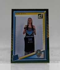 2025 Ajsa Sivka Panini Donruss WNBA Rated Rookie RC Green Laser #93 Chicago Sky