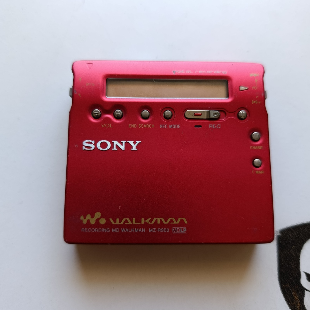 SONY MZ-R900 Red Walkman MD Mini Disc Portable Player Recorder