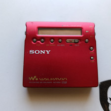 SONY MZ-R900 Red Walkman MD Mini Disc Portable Player Recorder Used Japan