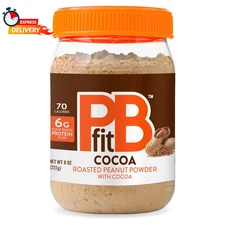 Pbfit 8 Ounce Peanut Butter Powder Chocolate Flavor, Cocoa Powdered Peanut Butte