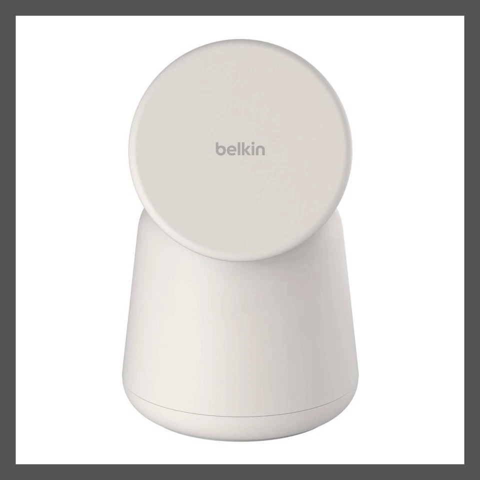 Base de carga inalámbrica Belkin 2 en 1 con MagSafe - Arena Foto 4 de 4