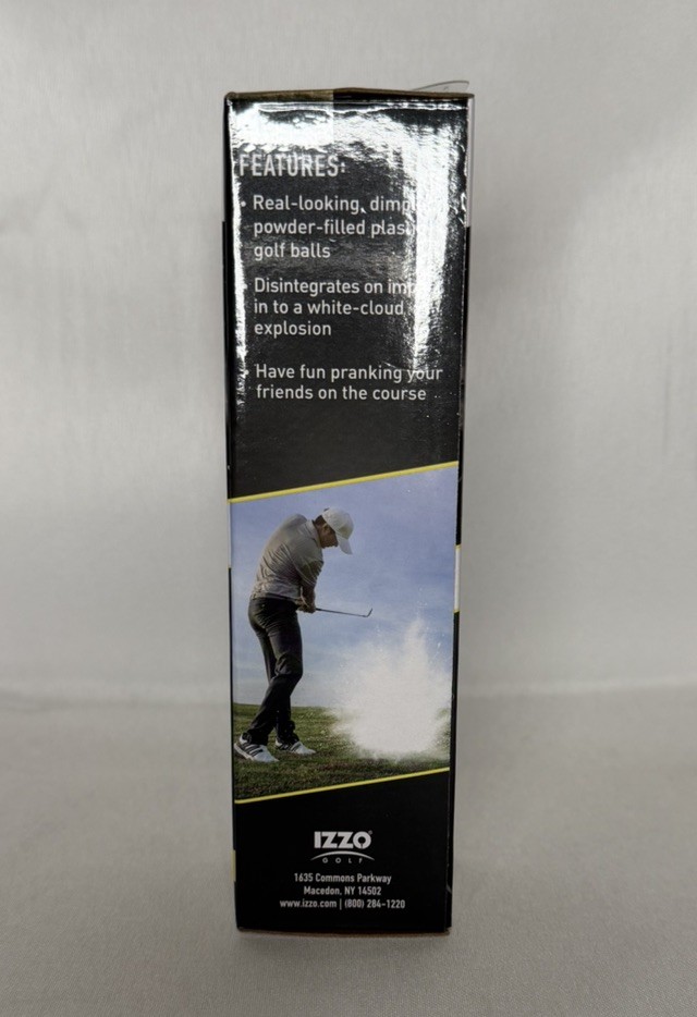 Izzo Golf Exploding Prank 4 pack Golf Balls NEW