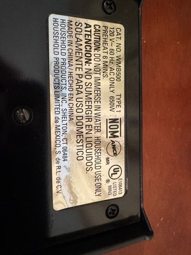 BLACK + DECKER STAINLESS STEEL ELECTRIC BELGIAN WAFFLE MAKER WBM500 Never used! - Picture 4 of 5