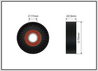 Caffaro 235-00 Spannrolle, Keilrippenriemen FüR MERCEDES-BENZ