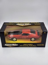 1969 Ford Mustang Mach 1 Red Ertl American Muscle 118 Scale Diecast Car