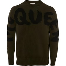 Alexander McQueen Graffiti Knit Pullover Sweater