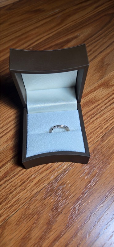 Alexander's Jewelers 14k wedding band ring .13 CT diamonds, size 8