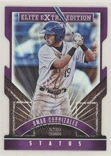 2015 Panini Elite Extra Edition Status Purple Die-Cut 8/150 Omar Carrizales 0ne3