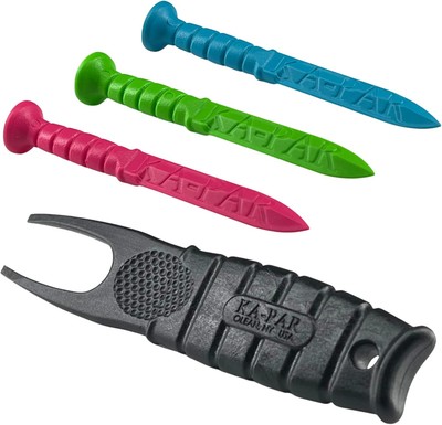 KA-PAR Golf TEES & Divot Tool Small, Factory 