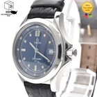 Vintage [Near MINT] OMEGA Seamaster 120m 2571.80 Blue Dial Silver Women's Watch