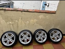 GENUINE BMW M SPORT ALLOY WHEELS & TYRES 19" 351M 5 6 SERIES F10 F11 F30 F32 F13