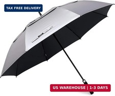 47/54/62/68 Inch UV Protection Golf Umbrella Auto Open Vented Double Canopy O...