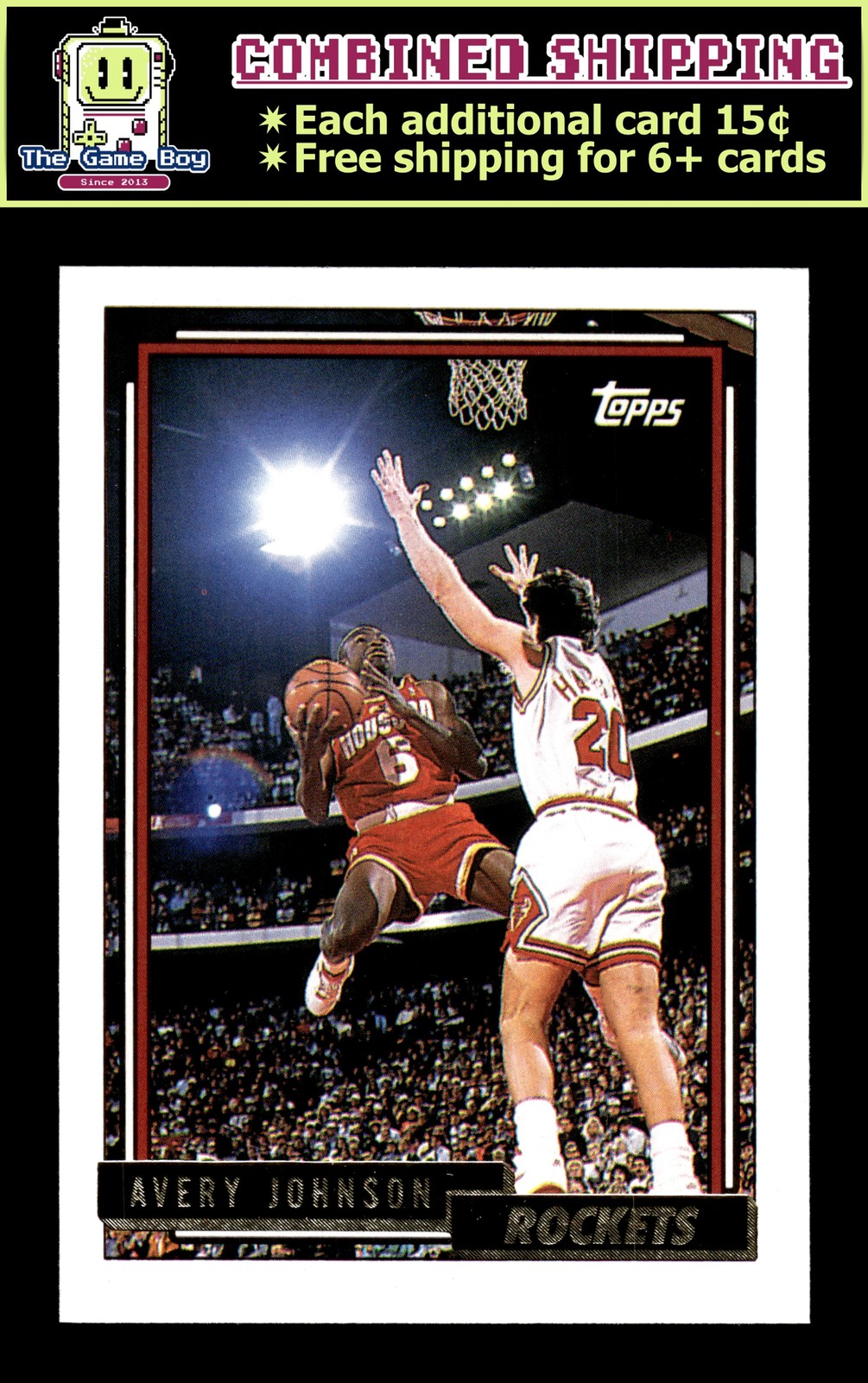 1992-93 Topps Gold #133 Avery Johnson Houston Rockets