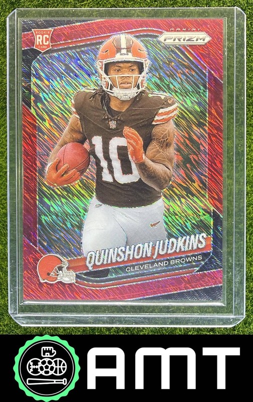 Quinshon Judkins RC 2025 Panini Prizm Red Shimmer 42/49 Cleveland Browns #313