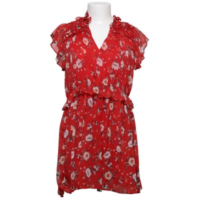 Zara Basic, Kleid, Größe: M, Rot/Mehrfarbig, Polyester, Blumen, Damen #yAP