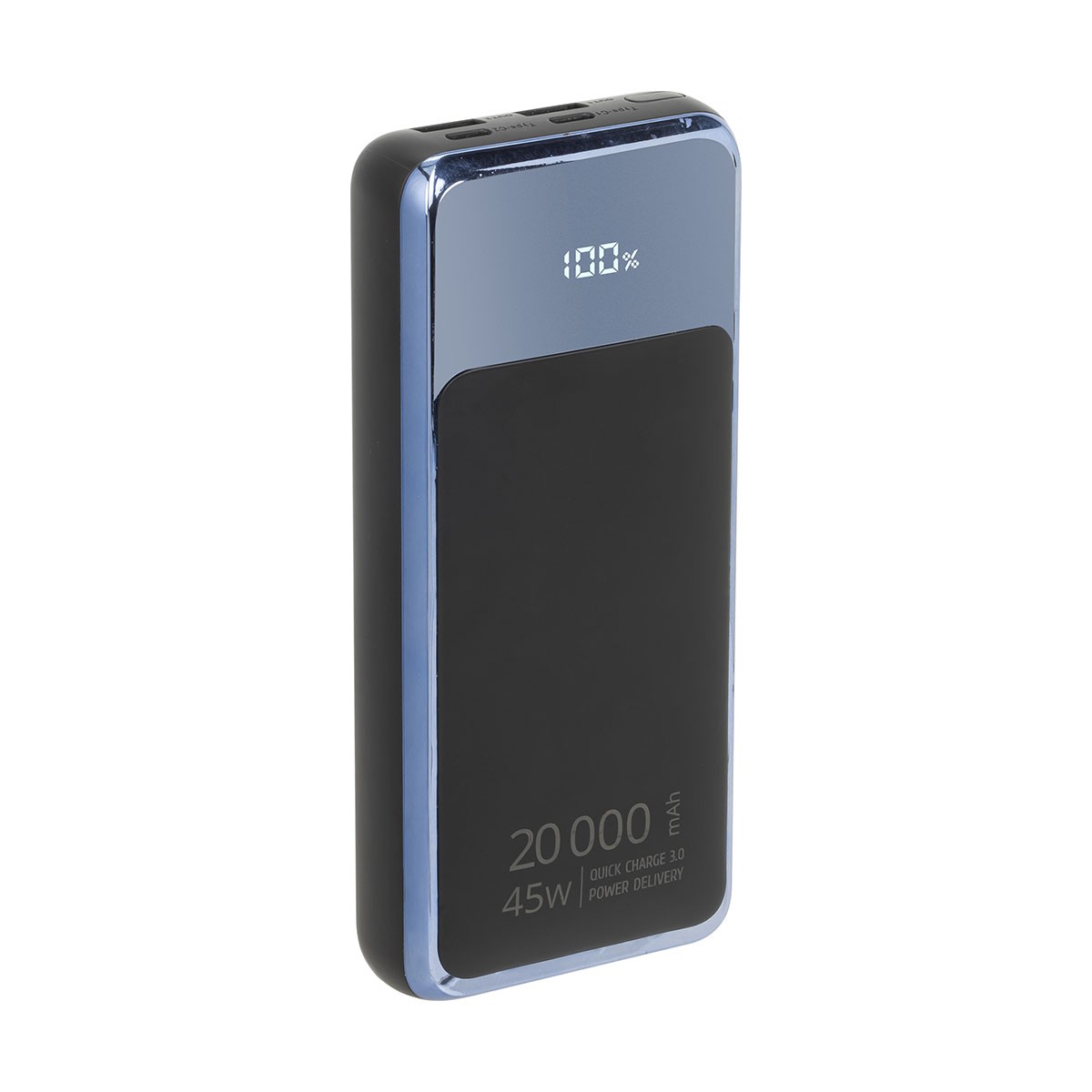 Powerbank ordinateur Rivacase 20000mAh en finition premium noir mat