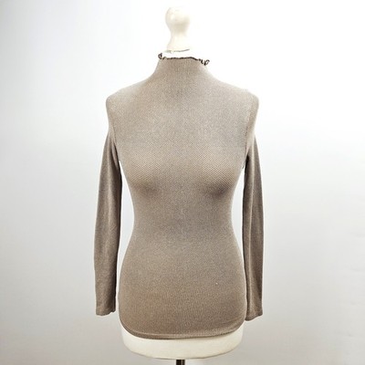 Free People - Mock Neck Top - Beige - XS/S