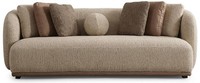 3 Sitzer Sofa Beige Modern Wohnzimmer GeräUmig Komfortabel