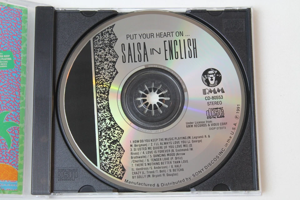 *PUT YOUR HEART ON/ FOR LOVERS AND DANCERS CD 1991 RMM SONY SALSA IN ENGLISH OOP - Image 2 of 4