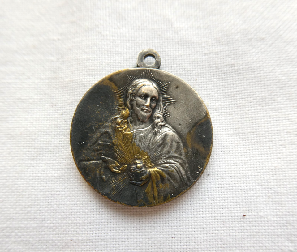 Médaille Dévotionnelle Ancienne - S. Maria Di Montevergine, Avellino (Italie)