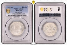 1945(m) Australia Florin KM-40 Ag MS65