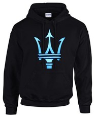 Felpa con cappuccio Maserati logo auto nero -31391