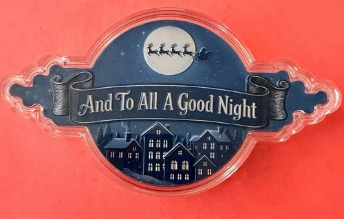 100 Grams  Copper “and To All A Good Night” Christmas Holiday bullion (3.53oz)