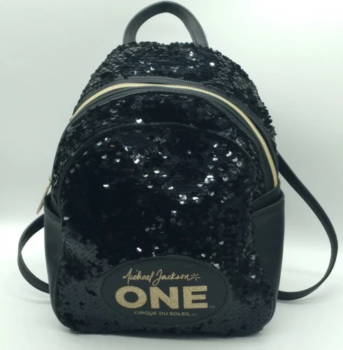 Cirque du Soleil Michael Jackson ONE Small Black Sequined Backpack