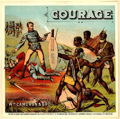Petersburg, Virginia Courage Tobacco Crate Box Label Art Poster Print