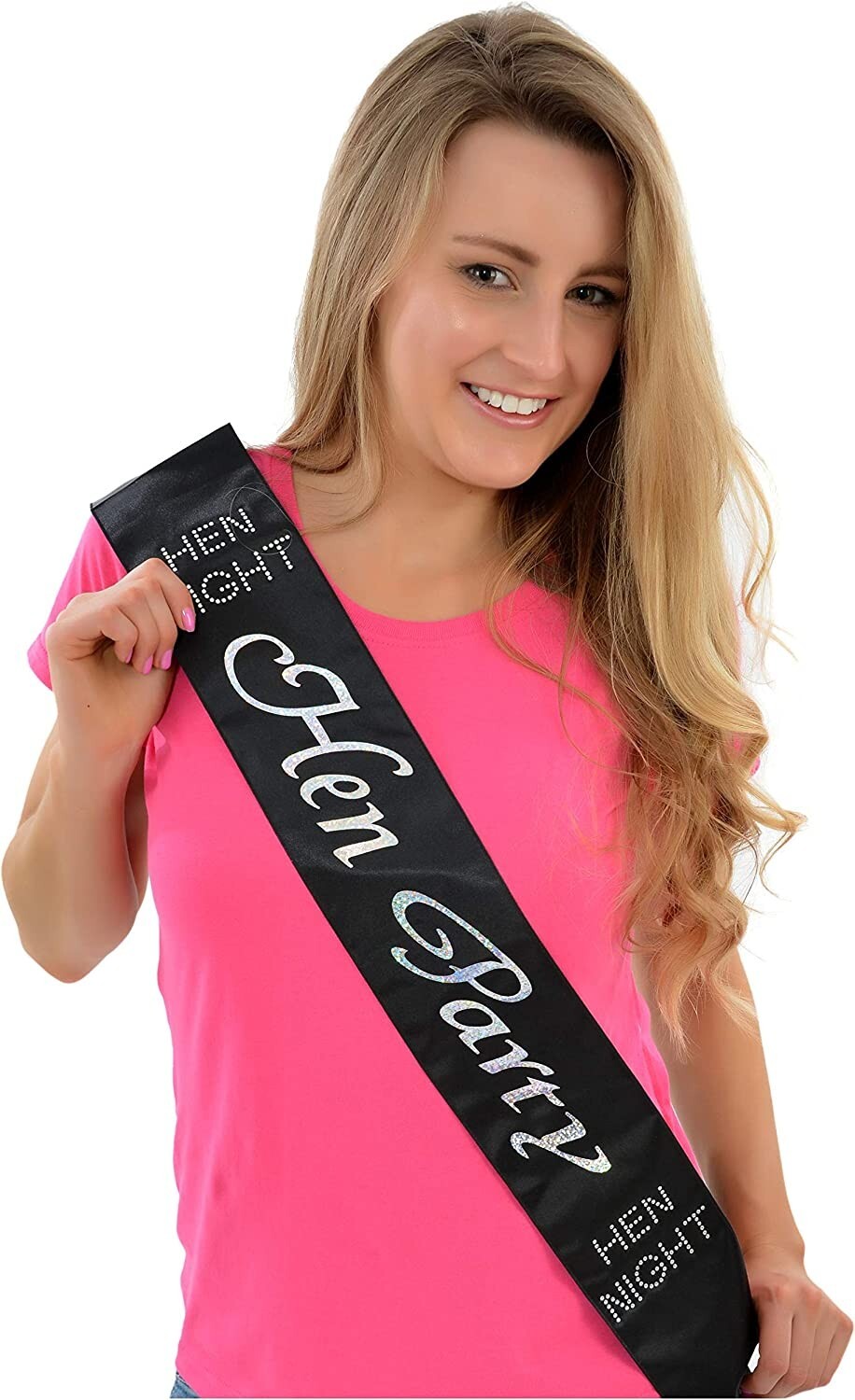 Sash Black & Silver for Hen Stag Party Night
