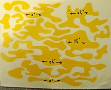 VINYL HIGH HEAT STENCIL - LARGE CAMO KIT Complete Pistol / Rifle Kit- 3 pieces 