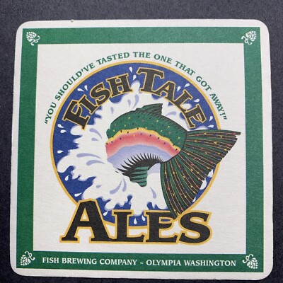 Craft Beer Coaster Fish Tail Ales Olympia Washington